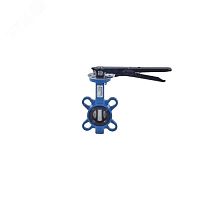 Затвор дисковый поворотный Ду 50 Ру16 межфланцевый чугунный с рукояткой диск нерж манжета EPDM EURO | код 107-4935 | Benarmo