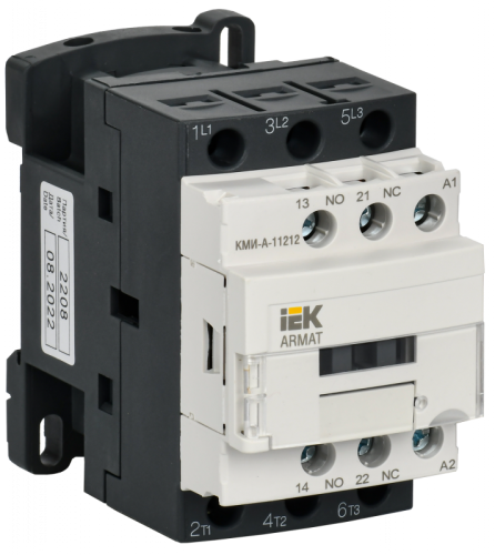 ARMAT Контактор КМИ-А-11212 LC1D 12А 400В/АС3 1НО/1НЗ IEK | код AR-ACC-11-012-400-11 | IEK