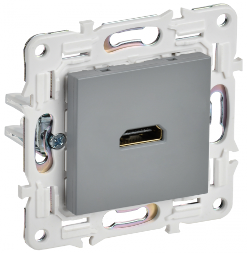 SKANDY Роз. HDMI SK-H01Gr сер. IEK | код SK-H10-K03 | IEK