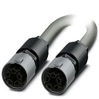 Соединительный кабель QPD 5P/ 3,0-PVC/5P 5X2,5 BK | код 1408721 | PHOENIX CONTACT