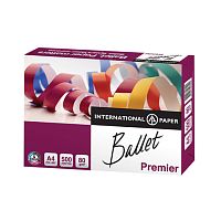 Бумага офисная BALLET PREMIER, А4, 80 г/м2, 500 л., марка А, ColorLok, International Paper, белизна 162% | код 110114 | BALLET