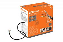 Кабель витая пара U/UTP Cat 5e 4х2х24AWG (305м) solid. PE. чёрный ТРТС | код SQ0107-0105 | РЭМЗ ТМ