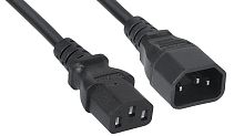 Cabeus PC-189-VDE-3M Кабель питания монитор-компьютер IEC 320 C13 - IEC 320 C14 (3x0.75), 3 м | код 2104k | Cabeus