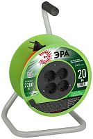 Удлинитель на катушке 4х20м без заземл. RP-4-2x1.0-20m ПВС 2х1 | код Б0059781 | Эра