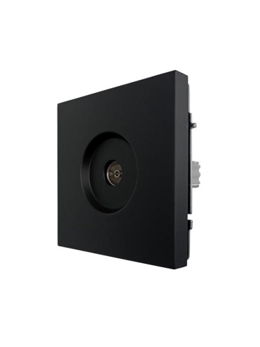 ZIMA Розетка ТВ проходная черный бархат LEZARD | код 704-4288-129 | LEZARD фото 5