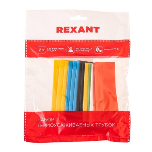 Набор термоусаживаемых трубок №20 ТУТ нг 20/10 мм, 7 цветов (упак. 21 шт. по 10 см) | код 29-0120 | REXANT фото 5 Набор термоусаживаемых трубок №20 ТУТ нг 20/10 мм, 7 цветов (упак. 21 шт. по 10 см) | код 29-0120 | REXANT фото 5