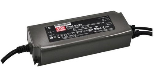 Источник питания AC-DC, 90Вт, ККМ, IP67, вход 90…305В AC, 47…63Гц, выход 36В/2.5А, изоляция 3750В AC, в кожухе 171х63х37.5мм, -40…+70С, димминг 0-10В, ШИМ, выход: стабилизированное напряжение с ШИМ | код PWM-90-36 | MeanWell