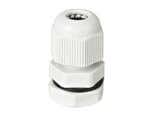 Сальники PG-7 диаметр проводника 2.5-7мм IP68-белый HLT | код 083-01-01| HLT