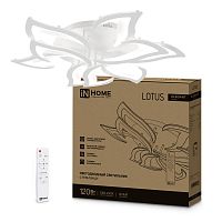Светильник светодиодный ELEGANT LOTUS 120Вт 3000-6500К 8400лм 230В 810х700х120мм с пультом ДУ бел. | код 4690612051512 | IN HOME
