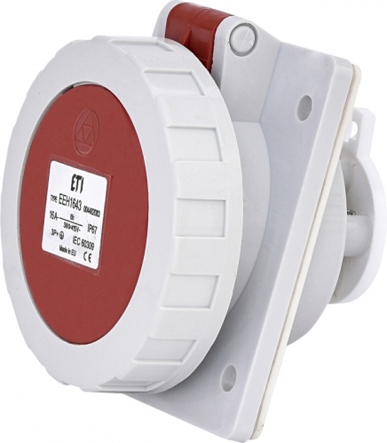 Розетка встраиваемая EEH-1643 IP67 (16A, 400V, 3P+PE) | код 004482083 | ETI