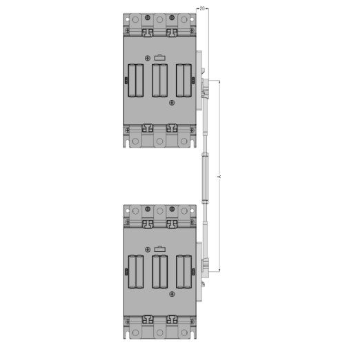 Блокировка OptiStart K-FX-5503 механическая вертикальная 305...345 мм для AF-160..AF-230 | код 335372 | КЭАЗ