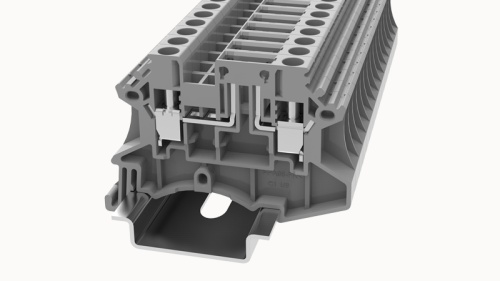 DC4-TG-01P-11-00Z(H) Клемма винтовая DC, 4 мм.кв., под размыкатель, серый | код 11020000186 | DEGSON