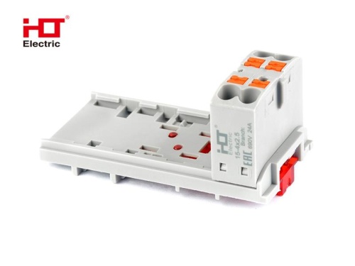 Распределительный Блок ПНК-15-4x2.5мм2 крепление PAD-NS15/35 HLT | код 081-27-012 | HLT