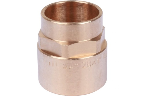 Муфта переходная бронза пайка 28 х 1' ВР, модель 4270g (14270281) | код RG008TBBNIQFE1 | Sanha