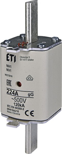 Предохранитель NH-1/gG 224A 500V KOMBI | код 004184218 | ETI