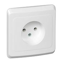 Розетка ETUDE, скрытый монтаж, белый | код. PC16-001B | Schneider Electric