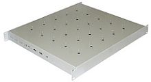 Hyperline TSD3M-1U-650/1100-RAL7035 Полка c 19 креплением, раздвижная, с регулируемой глубиной установки от 650 мм до 1100 мм, 1U, нагрузка до 150 кг, для установки в шкафы глубиной 800-1200 мм, цвет серый | код 449620 | Hyperline