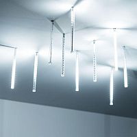 Гирлянда светодиодная декоративная ARD-ICEFALL-CLASSIC-D12-200-10PCS-CLEAR-32LED-LIVE WHITE (230V, 10.5W) (ARDCL, IP65) | код 26043 | Arlight