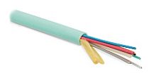 Hyperline FO-MB-IN-503-12-LSZH-AQ Кабель волоконно-оптический 50/125(OM3) многомодовый. 12 волокон. безгелевые микротрубки 0.9 мм (micro bundle). для внутренней прокладки. LSZH. нг(А)-HF. -30 C – +70 C. аква | код 48596 | Hyperline