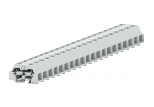 241353 Клемма TB концевая проходная 2-2 с бок. подключ. с защелк. ножками, светло-сер., шт | код 241353 | SUPU