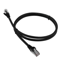 Патч-корд LANMASTER LSZH SFTP кат.6A, 1.5 м, черный | код LAN-PC45/S6A-1.5-BK | LANMASTER