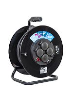 Удлинитель (катушка) 16А 4 гн КГ 3*2,5 (30м) IP54 с заземлением УХз16 | код YKKsm30m-4g-Z(2.5)KG | КОСМОС