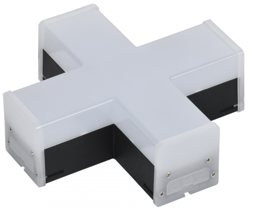 Светильник LED X-образн. 1010 12Вт 6500К 180х180мм чер. IEK | код LT-LDCK-X-1010-12-65-K02 | IEK
