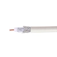Кабель коаксиальный Cablexpert, RG-6U-CS-1, 75 Ом, 64%, 0.8 мм, CCS, белый, 100 м | код RG-6U-CS-1 | Cablexpert