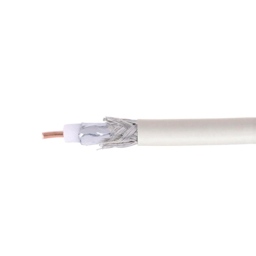 Кабель коаксиальный Cablexpert, RG-6U-CS-1, 75 Ом, 64%, 0.8 мм, CCS, белый, 100 м | код RG-6U-CS-1 | Cablexpert