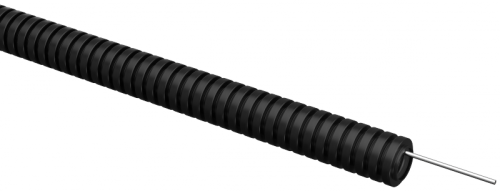 ELASTA Труба гофр. ПВХ d=16мм с зондом черная (100м) IEK | код ET-TG21-121-016-100-K02 | IEK