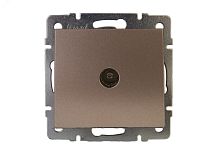 Розетка RAIN ТВ проходная бронза матовая механизм | код 703-3188-129 | Lezard