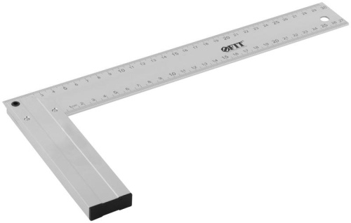 Угольник столярный литой профи 300мм алюм. FIT 19553 фото 2 Угольник столярный литой профи 300мм алюм. FIT 19553 фото 2