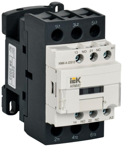Контактор КМИ-А-22512 LC1D 25А кат. 230В AC 1НО+1НЗ AC-3 | код AR-ACC-21-025-230-11 | IEK