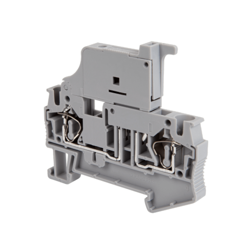 Клемма пружинная с держателем предохранителя, 4 мм? MTS-4F | код 136885 | MEYERTEC
