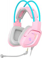 Наушники с микрофоном A4Tech Bloody G575 розовый/голубой 2м мониторные USB оголовье (G575 /SKY PINK/ USB) | код 1809026 | A4TECH
