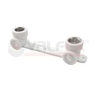 Комплект настенный для смесителя 20х1/2' ВР (20/5) БЕЛЫЙ | код. 10124020-PRO | Valfex