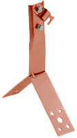Дер. пр. кр. 6-10мм вин. конька h=80мм медь IEK | код ZDP80-50-4-16-80 | IEK