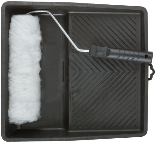 Набор для покраски стен (ванночка 350х330мм+валик иск.мех 250мм) FIT 03010 фото 2