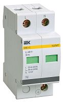 Ограничитель импульсных перенапряжений ОПС1-C 2Р In=20kA Un=400B Im=40kA | код. MOP20-2-C | IEK 