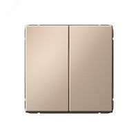 Выключатель 2-кл. ArtGallery (сх. 5) 10AX механизм песочн. | код GAL001251 | Systeme Electric