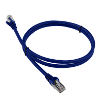 Патч-корд LANMASTER LSZH SFTP кат.6A, 1.5 м, синий | код LAN-PC45/S6A-1.5-BL | LANMASTER