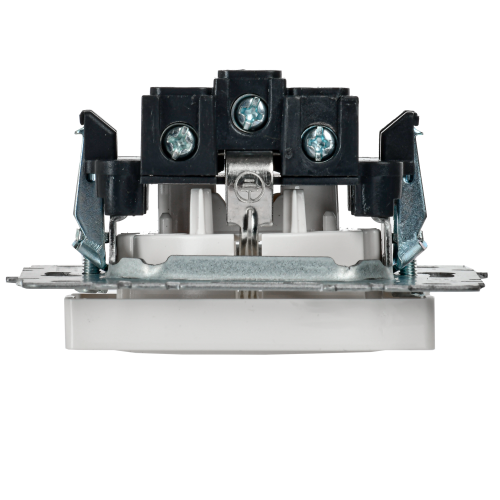 BRITE Розетка 1-местная с заземлением с защитными шторками 16А РС14-1-0-БрБ белый | код BR-R14-16-K01 | IEK фото 3