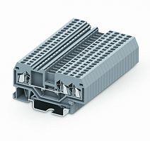 215951 Клемма ТА 1-2 плоско-пруж. зажим, сеч. 1.5мм2, сер., шт | код 215951 | SUPU