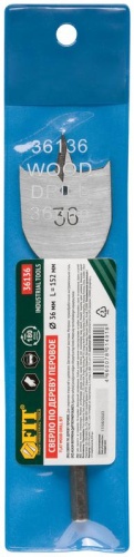 Сверло по дереву перовое 36х152мм FIT 36136 фото 3