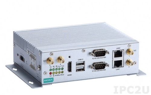 Компьютер V2201-E4-T (CTO Model) Intel Atom E3845, HDMI, 2 LANs, 2 serial ports, 4 DIs, 4 DOs, 1 USB 3.0 port, 2 USB 2.0 ports, 1 SD socket, 1 uSIM so | код 00-06105554 | MOXA