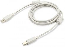 Кабель Buro USB A(m) USB B(m) 1.8м (USB2.0-AM/BM-1.8M-MG) феррит.кольца серый | код 817259 | BURO