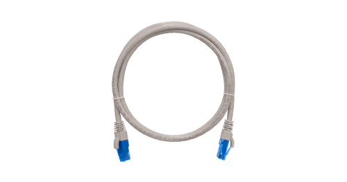 Шнур коммутационный NIKOMAX U/UTP 4 пары, Кат.6 (Класс E), 250МГц, 2хRJ45/8P8C, T568B, заливной, с защитой защелки, многожильный, BC (чистая медь), 24AWG (7х0,205мм), LSZH нг(А)-HFLTx, серый, 15м | код NMC-PC4UE55B-150-C-GY | NIKOMAX