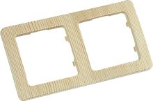 MASTER Рамка на 2 поста, сосна | код Р402-02 | HEGEL