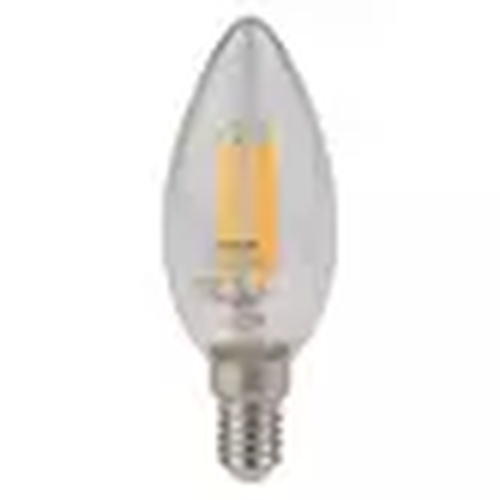 Лампа светодиодная LED 5Вт E14 CLB60D тепло-бел, Filament диммируемая,прозр.свеча OSRAM | код. 4058075230354 | LEDVANCE