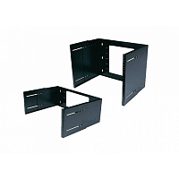 Рама настенная 19, выдвижная поворотная, 8U | код LAN-RACK-WMER-8U | LANMASTER